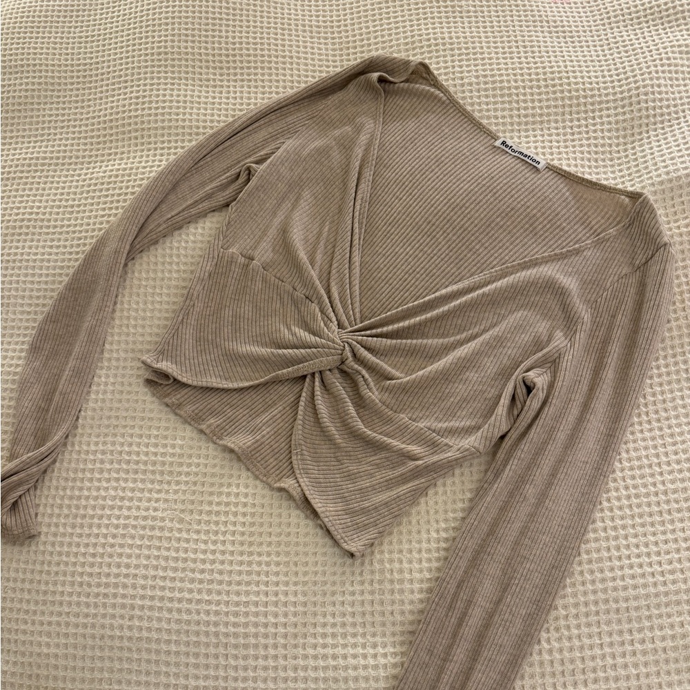 Reformation loch crop long sleeve
